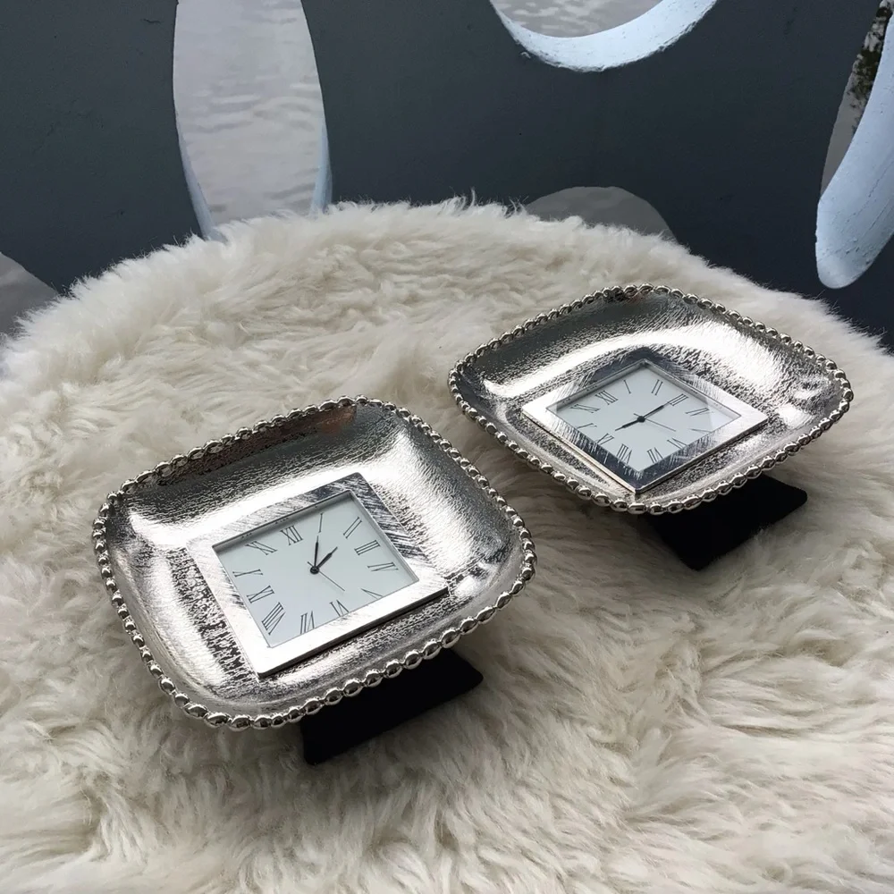 Michael Aram Molten Frost Mini Clock - New Old Stock